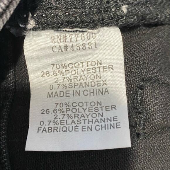 Sandrine Rose Free People Super Flare Jeans Distressed High Rise Black Size 25 - Picture 4 of 7